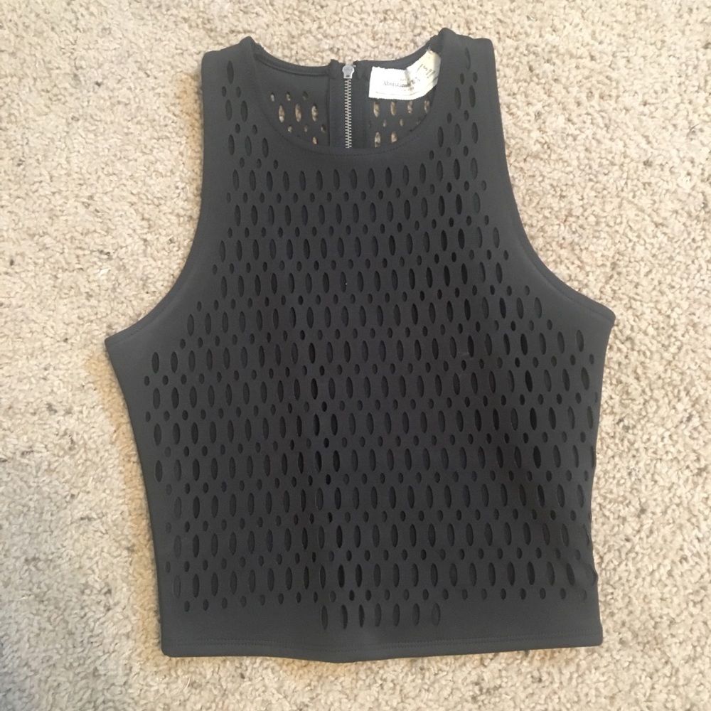 Black crop top